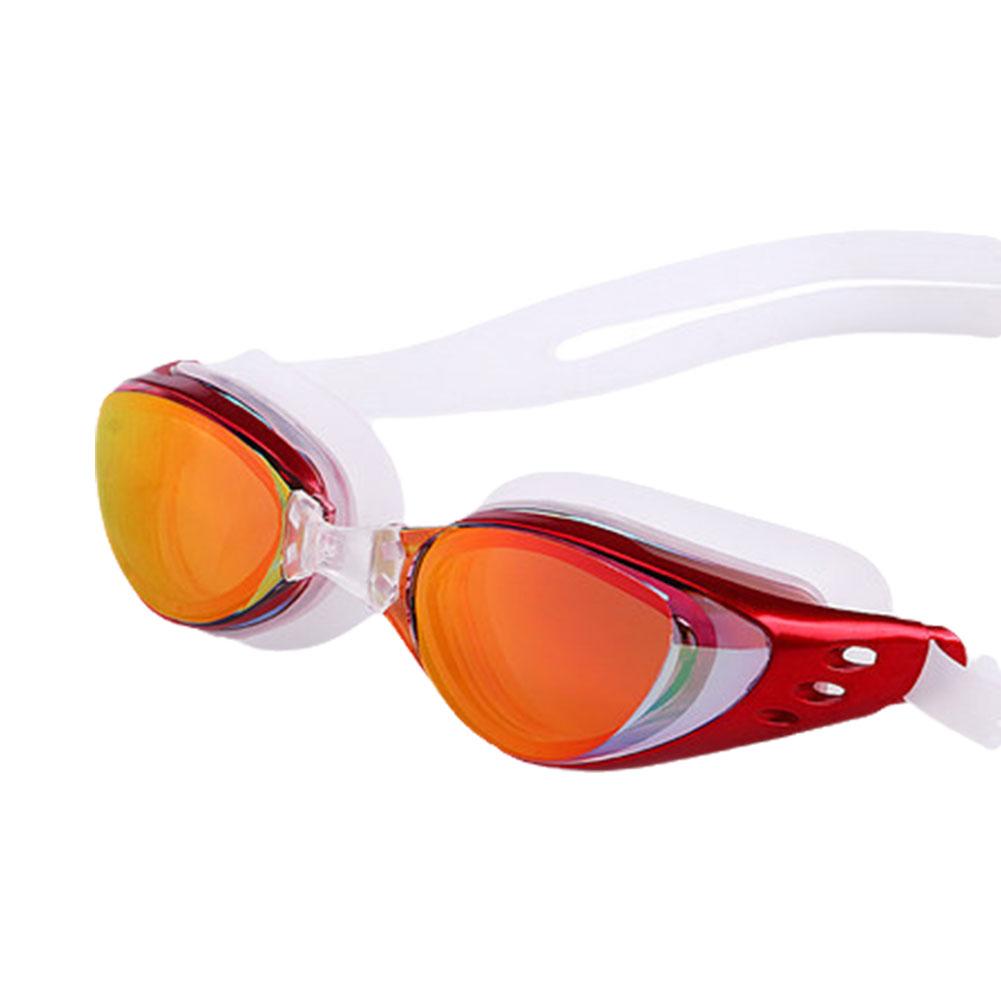 Очки для плавания для взрослых мужчин и женщин, водонепроницаемые и антизапотевающие, с гальваническим покрытием, с большой оправой, очки для плавания T6D3
