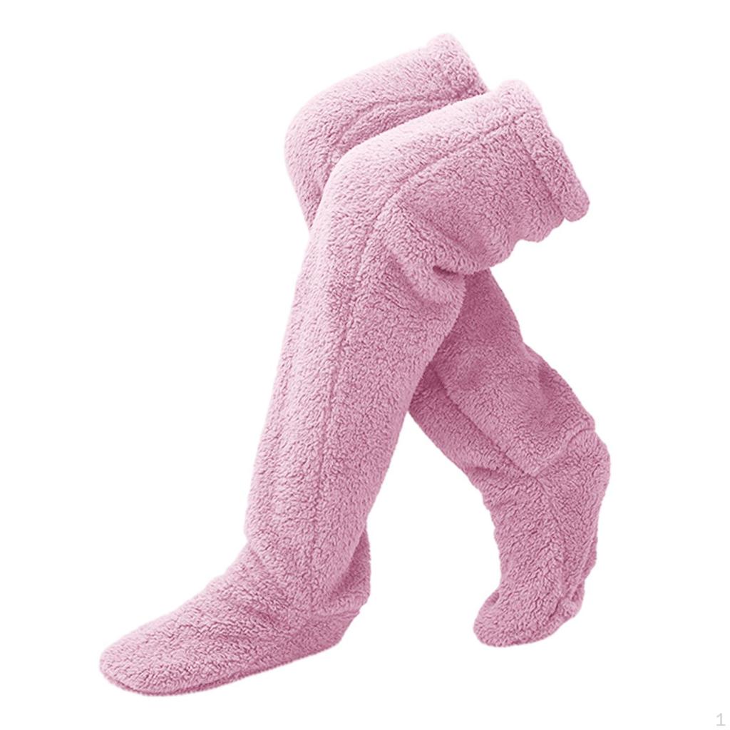 Гетры Высокие Носки до Бедра Манжеты для Сапог Костюм Длинные Чулки Носки-Тапочки Выше Колена Пушистые