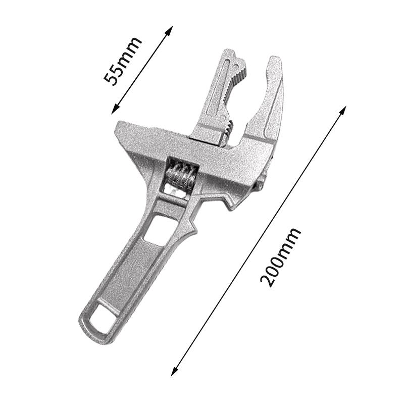 16-68mm Adjustable Spanner Large Opening Wide Wrench for Jaw Pipe Nut Key Universal Repair Tool Kitchen Bathroom Hand Tools
