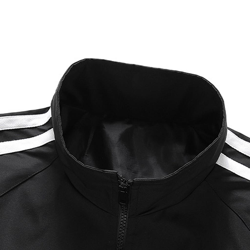 Men's Baseball Jacket Workwear Jacket Casual Sports Fashion Two-Stripe Top Coat