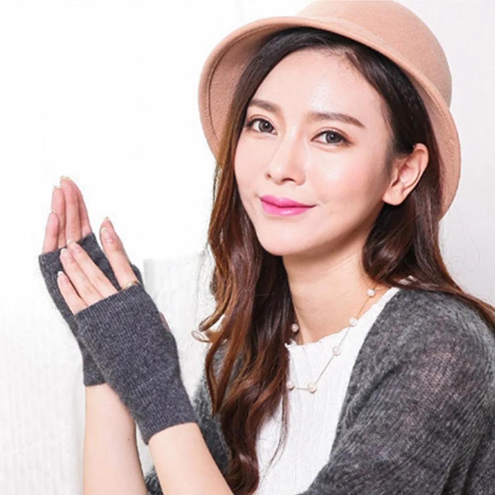 Wrist Length Winter Gloves Warm Knitted Wool Gloves Fashion Cashmere Gloves Unisex