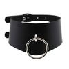 DIEZI Personalized Men Black PU Leather Choker Necklace Gothic Collar Necklace Torques For Women Boho Vintage Party Jewelry