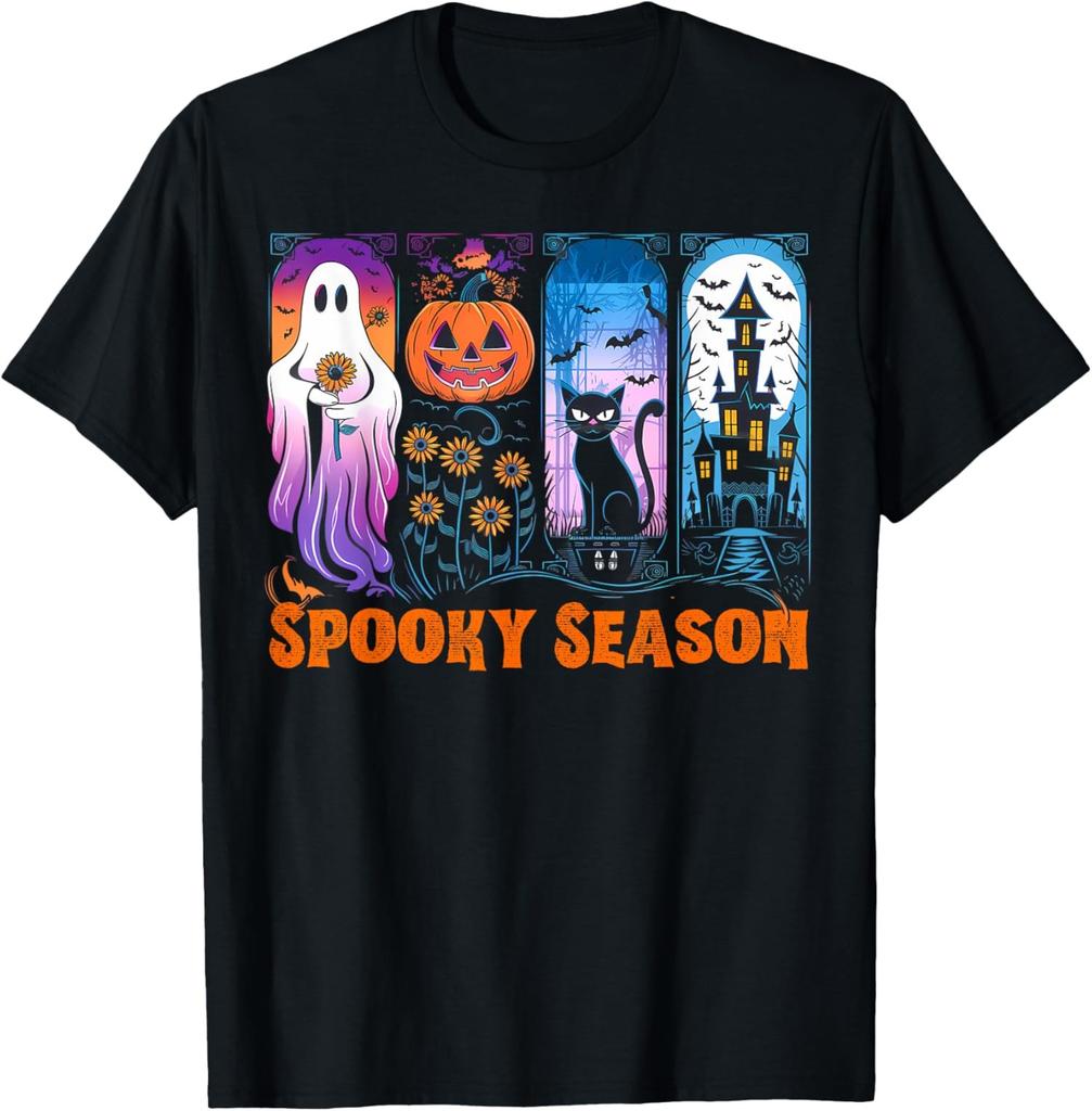 Retro Halloween Horror Spooky Season Themed Shirt Unisex T-Shirt