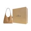 Coach Brooklyn 28 Logo Plaque Suede Tote Bag Women tote bags Beige CW637-B4SN