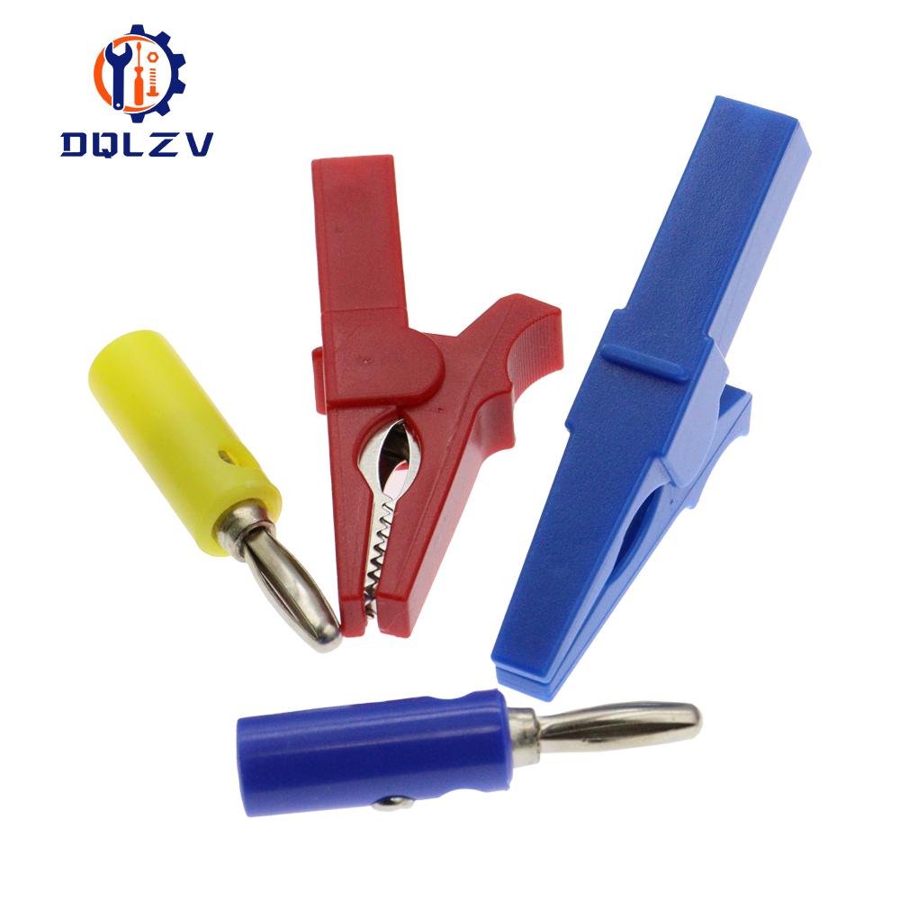 2PCS Battery Test Clip 55MM HV Alligator Clip For Banana Plug 4mm Multimeter Pen Cable Probes Crocodile Clip