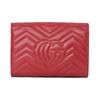 Gucci Мини-сумка через плечо GG Marmont из красной кожи с стеганым узором «шеврон» для женщин, для повседневного использования