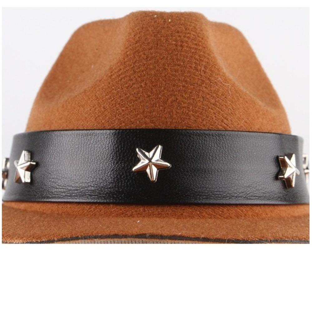 Милая ковбойская шляпа со звездами, регулируемые шапки для собак, модная британская шляпа для домашних животных, товары для животных