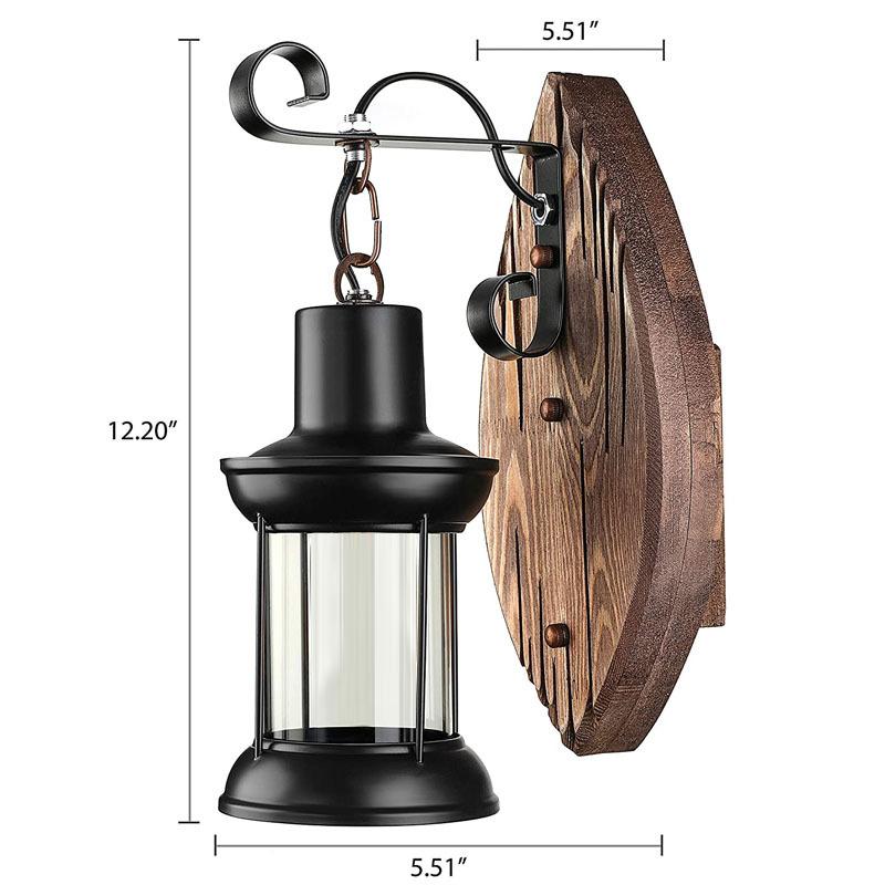 Винтажный деревянный настенный светильник E27 промышленный ресторан гостиная креативный коридор фон настенный декоративный светильник