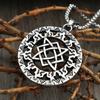 Новый винтажный кулон с кельтским узлом викингов, ожерелье от солнца в скандинавском стиле, мужское защитное ювелирное изделие для мотоцикла, подарок на вечеринку