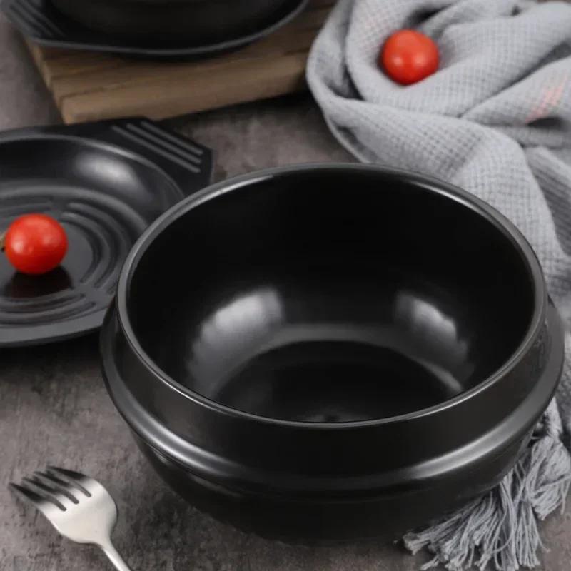 Рисоварка Корейская Смешанный Каменный Горшок Каменная Кухня Запеканка Высокотемпературные Горшки для Варки Риса Приготовление Супа Столовая Посуда