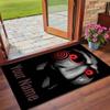 Crystal Velvet Rug Custom Name Text, Soft Non Slip Floor Mat Home DecorSaw Billy the Puppet