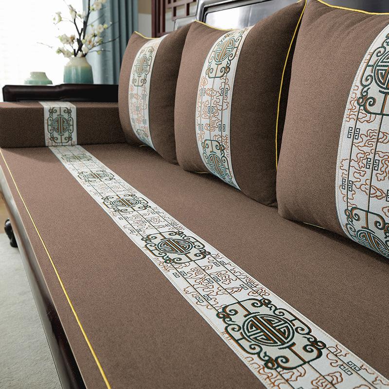 Подушка для дивана из палисандра, новая подушка в китайском стиле, мебель из цельного дерева, нескользящая утолщенная губчатая подушка высокой плотности, подушка для сиденья