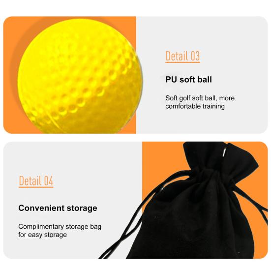 Golf Swing Trainer Ball Swing Posture Correction Golf Training Aid Arm Forearm Elbow Posture Teaching Practice Equipment for Men Women