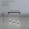 Long Strip Chandelier Modern Minimalist LED with Spotlight Minimalist Dining Room Chandelier