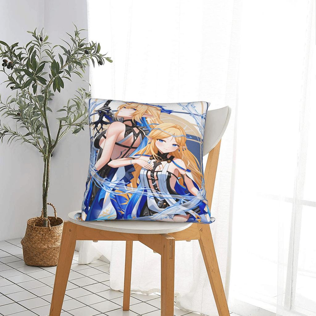 Pillow Case Wuthering Waves Game Square Pillow Cover For Sofa Bedroom Home Decor Morden Pillowcases