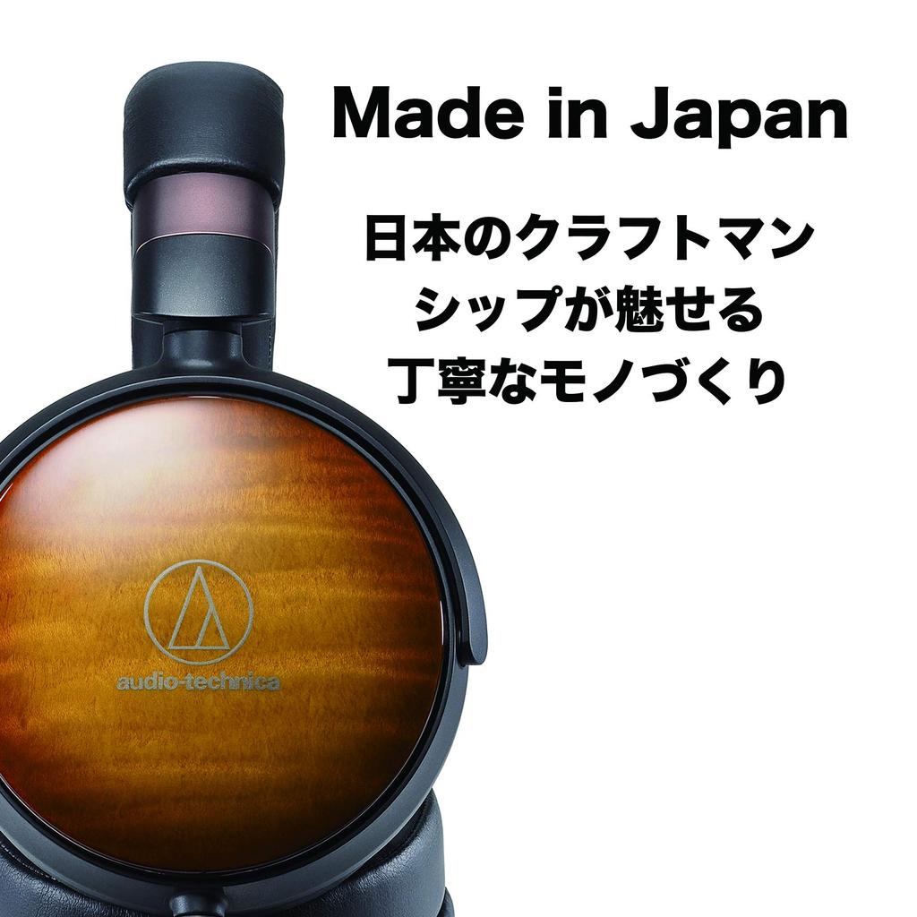 Наушники Audio Technica Проводные Закрытые Совместимые с источником звука высокого разрешения Деревянный корпус Наушники Деревянный корпус ATH-WP900
