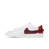 Nike Womens Blazer Low '77 Jumbo 'White Dark Beetroot' (women's sizes) White / Cinnabar / Black / Dark Beetroot Skate Shoes DQ1470 104