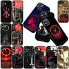 Защитный чехол для Apple iPhone 17 16 14 15 Plus Pro Max 16E ProMax + 15Plus 15+ 16+ Чехол для телефона Berserk Мультяшный Гатс