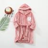 Фланелевая пижама с капюшоном для мальчиков и девочек на весну-осень 2021 года - Детский халат и домашняя одежда