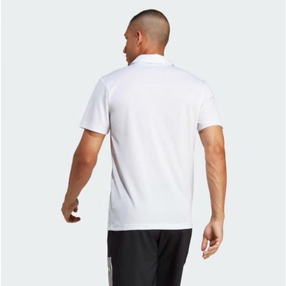 Adidas Unisex Tennis Fab Polo Shirt Functional Karati Regular Fit White