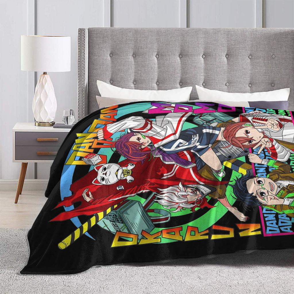 Dandadan Anime Manga Fleece Blanket Funny Throw Blanket for Home Hotel Sofa Bedspreads,