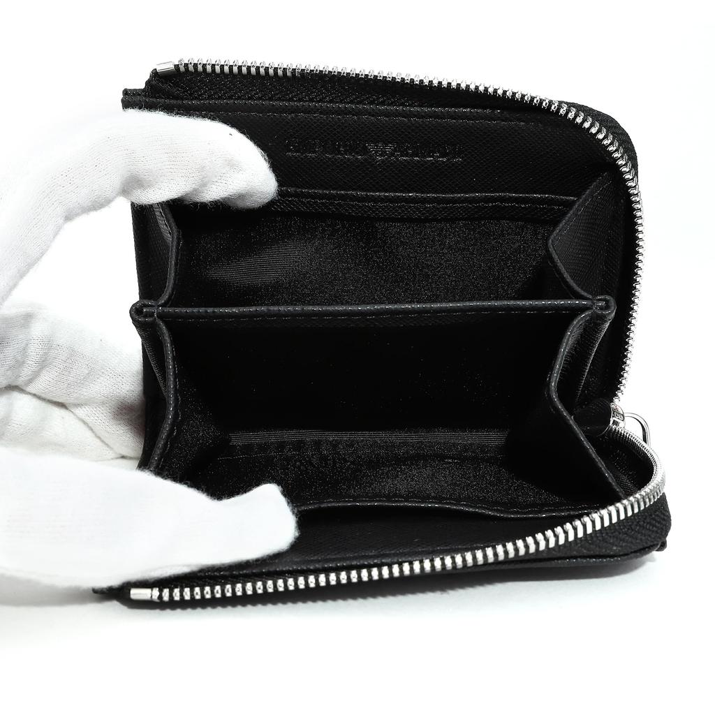 ARMANI Armani Coin Case Y4R500 Y138E 81072 Coin Purse with Key Ring Black Black [Item]