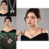 Elegant And Trendy Butterfly Bow Necklace In Mixed Materials For Sophisticated Fashion