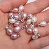 2Pcs/5pcs/10pcs/14pcs Natural Freshwater Pearl Pendant Charms for DIY Necklace Anklet Bracelet Ring Sewing Craft Jewelry Accessory Making
