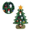 Настольная деревянная елка Изысканная мини Удобно размещенная Настольная елочная декорация для