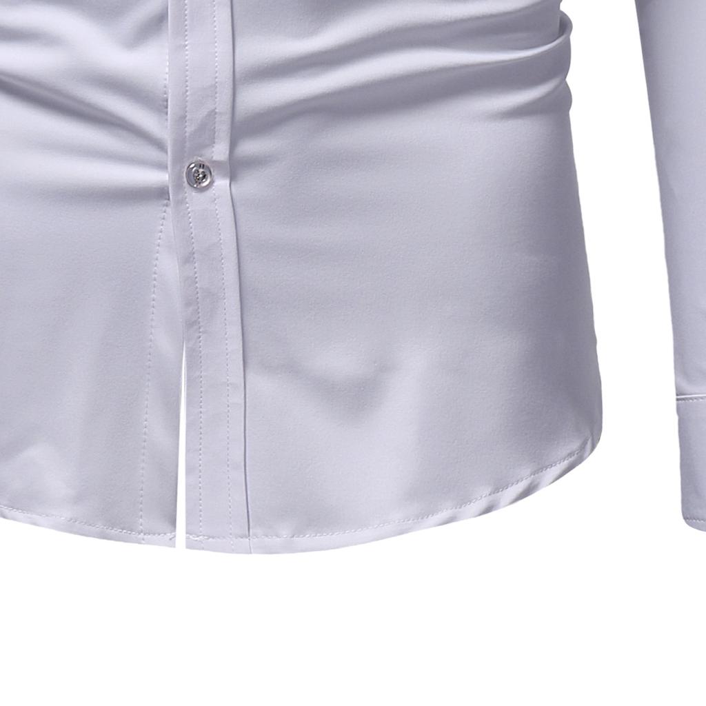 Осенне-зимняя мужская повседневная мужская рубашка в придворном стиле большого размера с вышивкой и длинными рукавами, воротником-стойкой, мужская рубашка, модные мужские топы