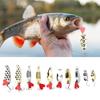 Hard Spinner Fishing Lures Set Bright Colors Fishing Lure Kit Durable Spoon Lures Kit  For Trout