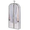 1/5Pcs Garment Bag Dustproof Waterproof Breathable Clear Zipper PVC Wardrobe Hanging Clothes Business Suit Overcoat Dress Coat Dust Cover