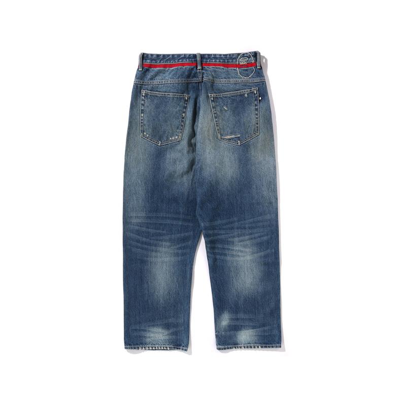 A BATHING APE Jeans Men's Blue BLX Moderate Other MRBJNM150303N
