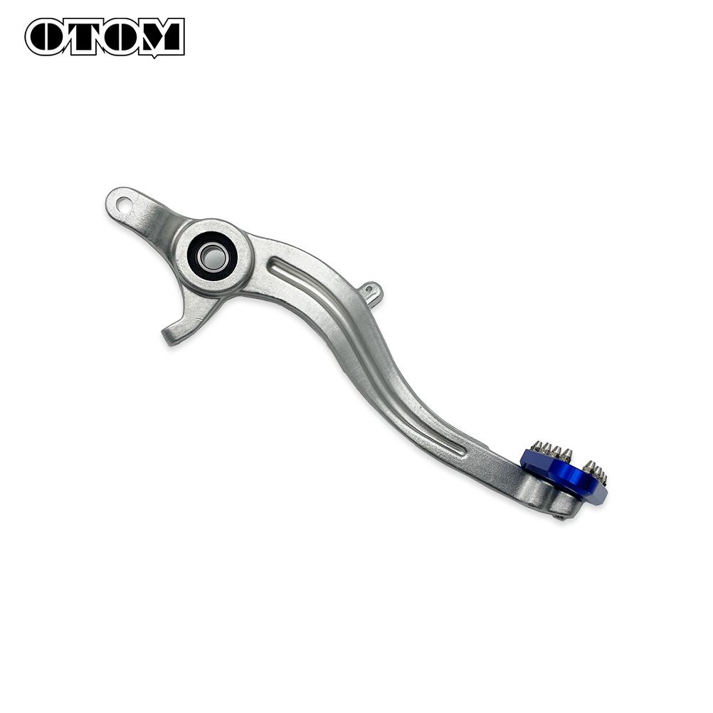 OTOM 2014-2024 Motorcycle Rear Brake Pedal Lever Assembly Foot Rests For SHERCO SE SEF 125 250 300 350 450 500 Pit Dirt Bikes
