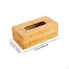 Bamboo Прямоугольный диспенсер для салфеток для офисной столешницы