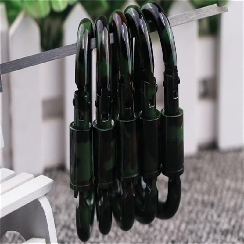 1 шт. камуфляжная аэрозольная краска D-типа, длинная гайка, пряжка для альпинизма, алюминиевый сплав, тактическая подвесная пряжка, пряжка для сумки, 8 см