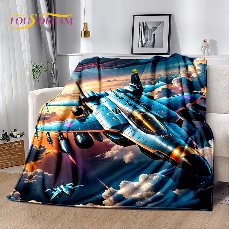 3D Космический самолет Spitfire Air Force Jet Fighter мультяшное одеяло, мягкое одеяло для дома, спальни, кровати, дивана, чехол для ребенка, подарок