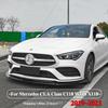 Для Mercedes Benz CLA Class C118 W118 X118 CLA180 200 220 250 CLA35 CLA45 AMG 2019-2023 Накладка на передний бампер Диффузор Сплиттер Защита