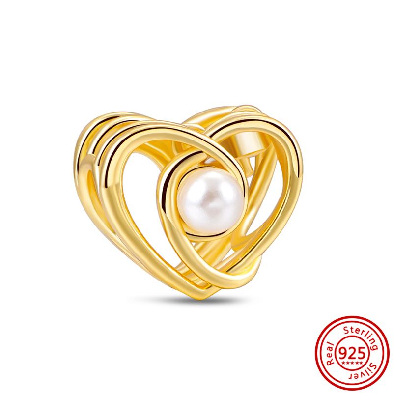 92 Стиль 925 Серебряная Звезда Луна Солнце Снежинка Растение Перо Сердце Тонкие Бусины Паве Подходит Оригинальные Подвески Браслет DIY Ювелирные Изделия