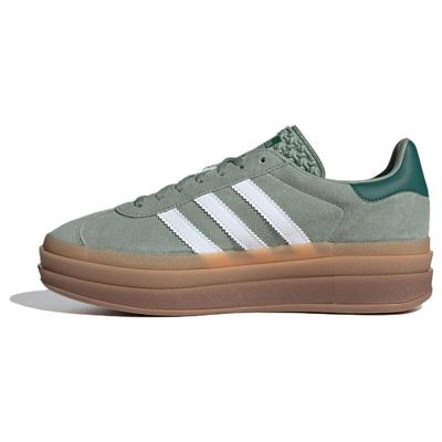 Женские кроссовки Gazelle Bold Silver Green Gum Cloud-White Collegiate-Green ID6998