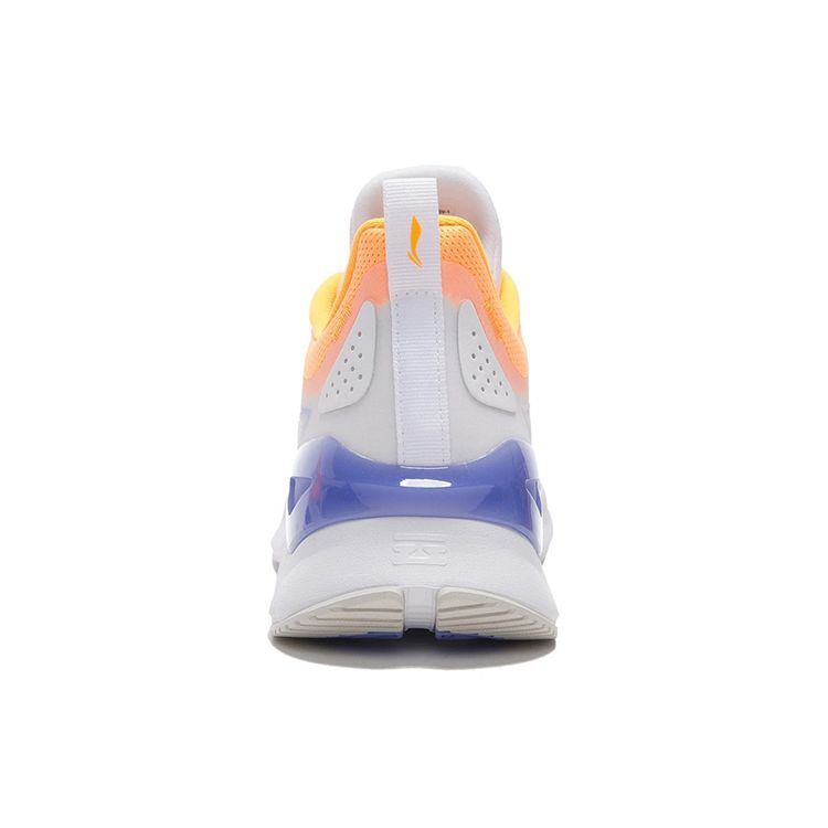 Кроссовки для бега Li Ning Yue Ying Element с низким верхом, амортизирующие, нескользящие, износостойкие, мужские, белые, фиолетовые ARHS009-1