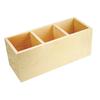 Wooden Crate 3 Compartments 24 X 9.5 X 9.5 Cm