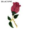 Rhinestone Flower Brooches For Women Shining Sparking Pin Tulip Rose Accessories New 2023