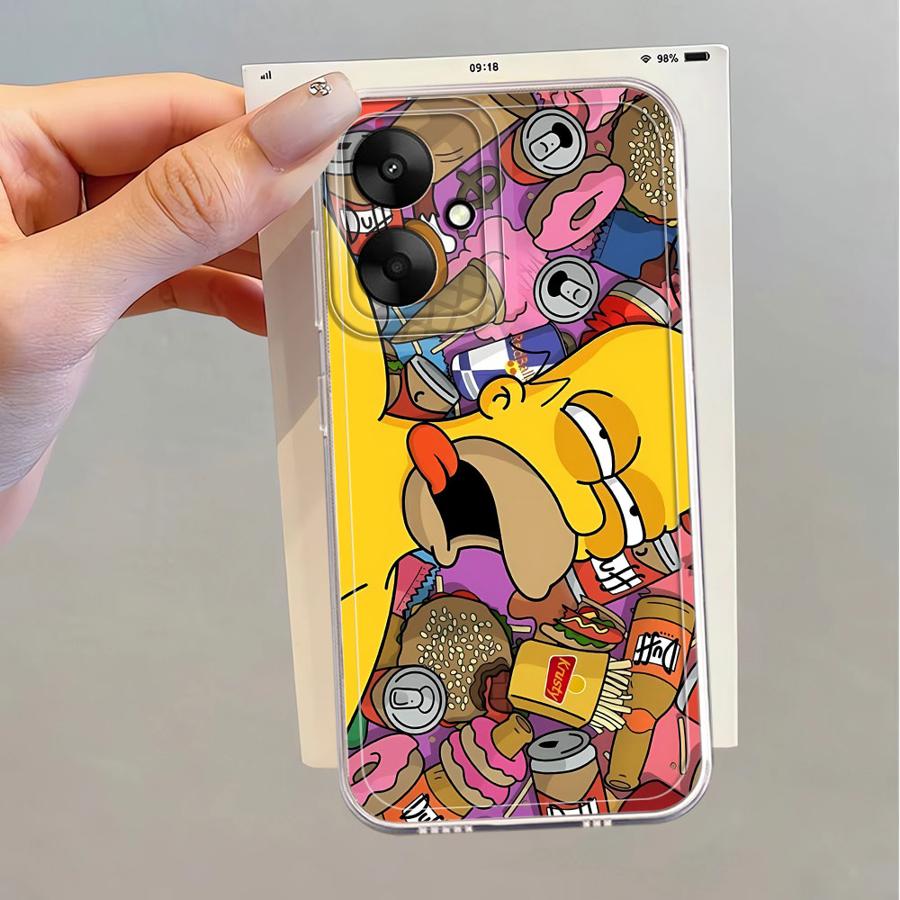 Soft Phone Cover Case for Xiaomi Poco X3 Pro X3 NFC Cartoon Simpsons
