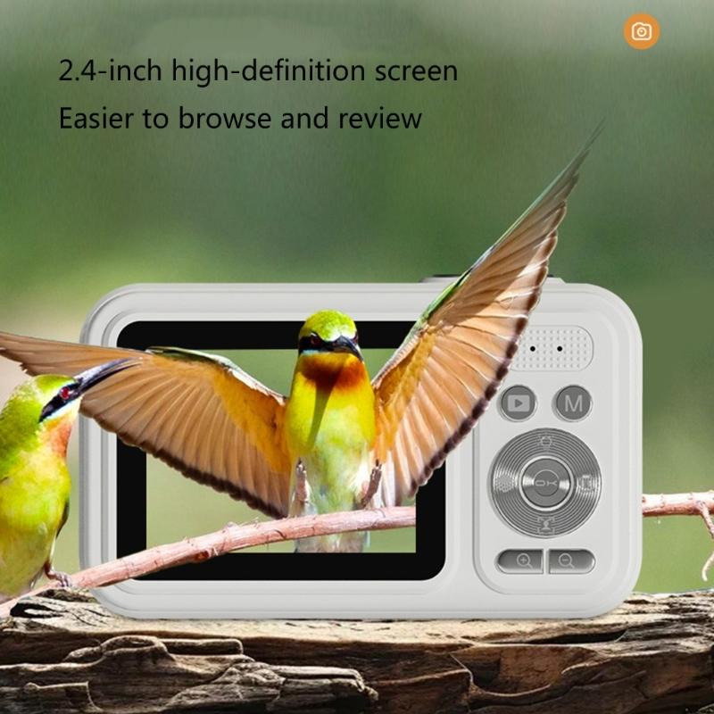 Mini Digital Camera 48MP Resolution Auto Focusing 2.4Inch Screen Lightweighted For Adventure and Kids Friendly