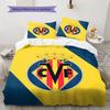Villarreal CF logo Bedding Quilt Set Quilt Cover Pillowcase Home Decoration Birthday Gift (1 * duvet cover + 2 * pillowcase, without core)