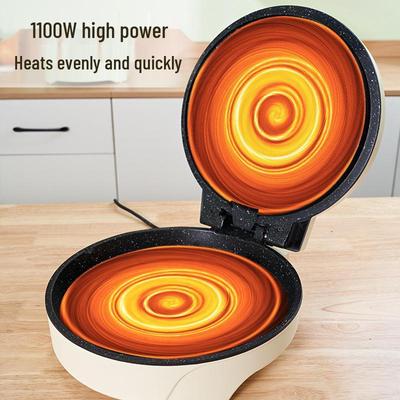 Многофункциональная электрическая блинница, двусторонний нагрев, антипригарное покрытие, большая вместимость