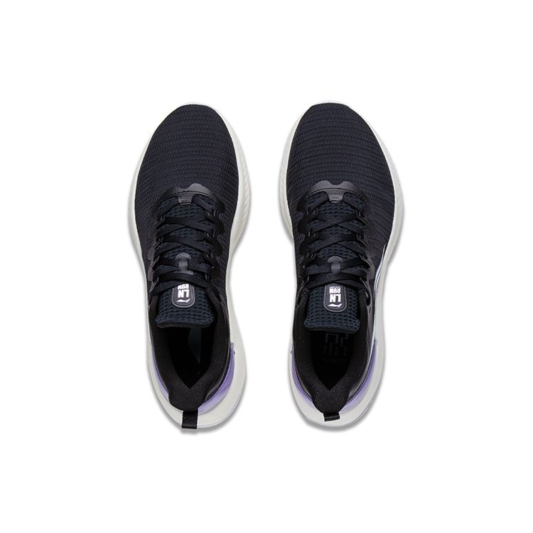 Li Ning Yue Ying Element Non-Slip Wear-Resistant Low-Top Running Shoes Women Sneaker Black ARHT006-10