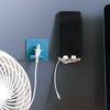 Hook Plug Wire Socket Holder Cable Organizer for Living Room Study Kitchen Toilet Laundry Room Office Desk Power USB Hooks