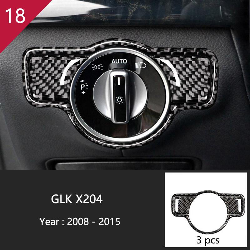 Углеродное волокно для Mercedes Benz GLK X204, внутренняя панель переключения передач, AC CD, панель, дверной подлокотник, отделка, наклейка на автомобиль